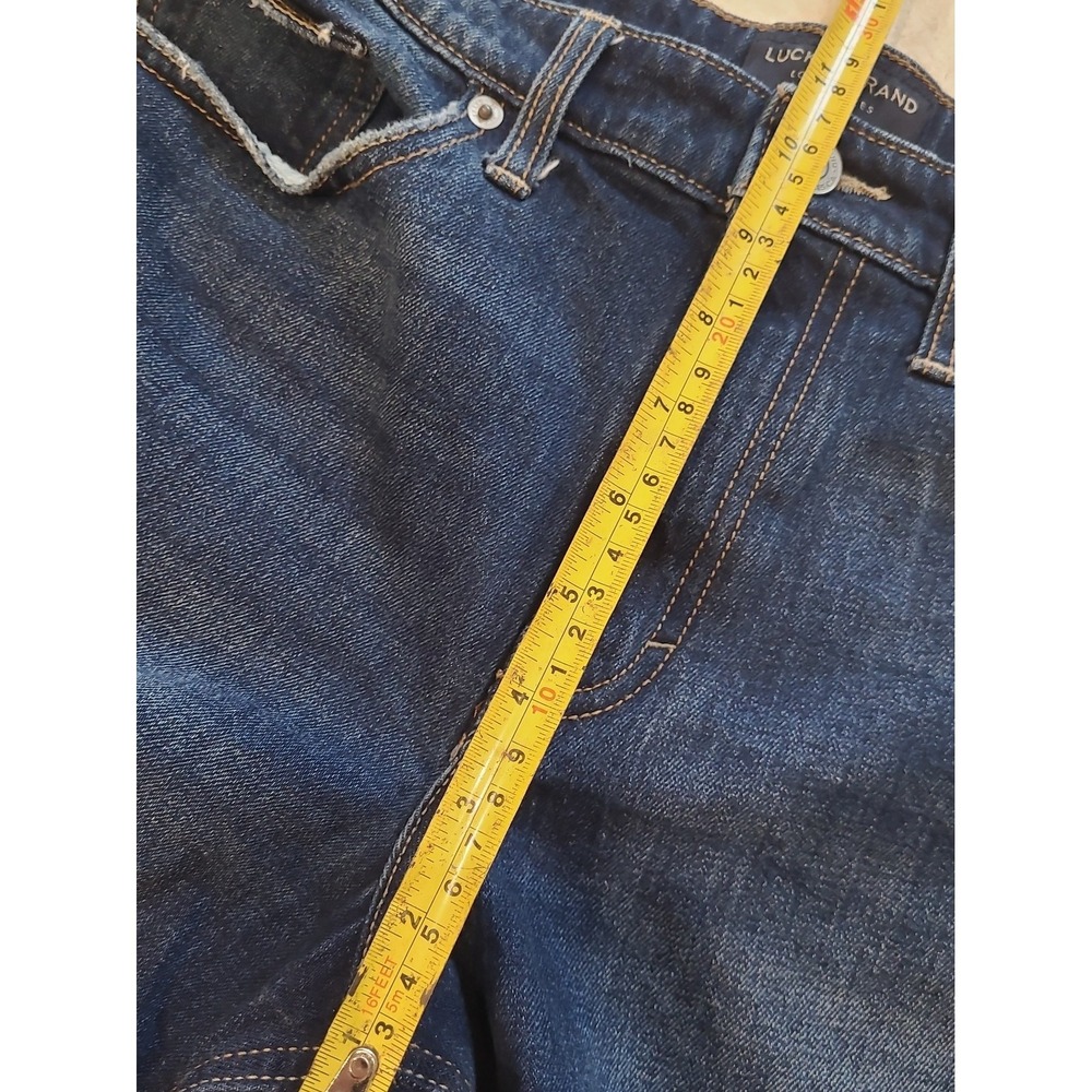 Lucky‎ Brand Boyfriend Shorts Women SZ 10/30 light distress 3" roll cuff beachy - Picture 6 of 10